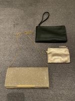 Clutch Handtasche mit abnehmbarem Träger Gold Glitzer Schwarz Schleswig-Holstein - Henstedt-Ulzburg Vorschau