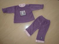 kuschelig warmes lila rosa Set Gr. 80 bestehend aus Pulli + Hose Thüringen - Weinbergen Vorschau