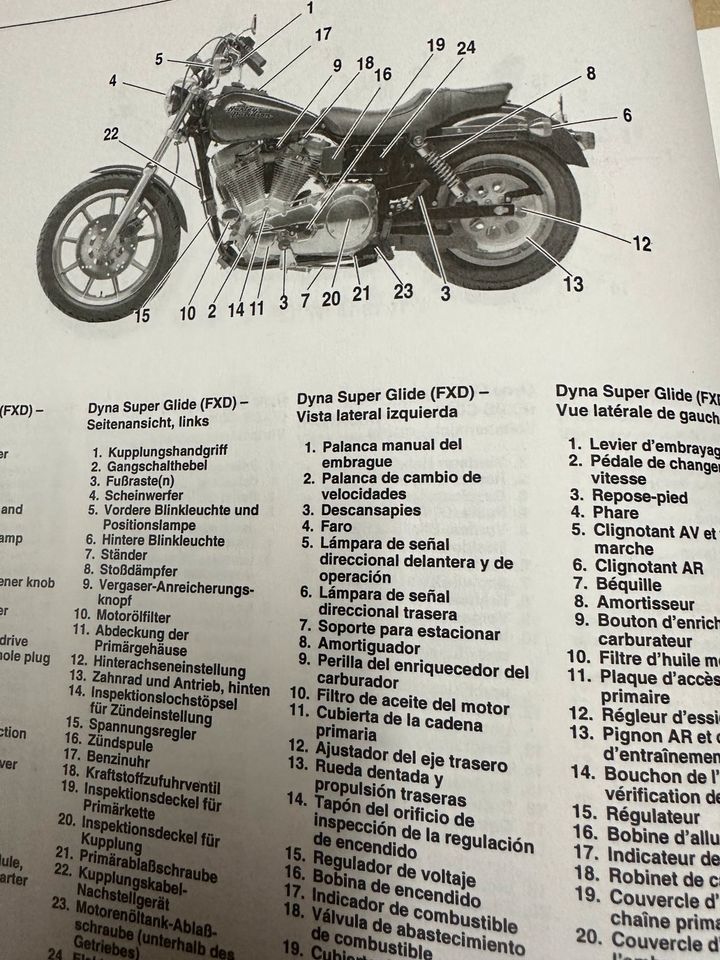 Harley Davidson FL FLHR FX Fahrerhandbuch Reparaturanleitung in Bremen