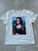 T-Shirt SHEIN Gr. S 164 weiß  cool Mona Lisa Bubble Gum w. Neu Bayern - Wasserburg am Inn Vorschau