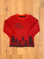 Langarmshirt Shirt rot dunkelblau Wald Tiere Topomini 92 Bayern - Großmehring Vorschau