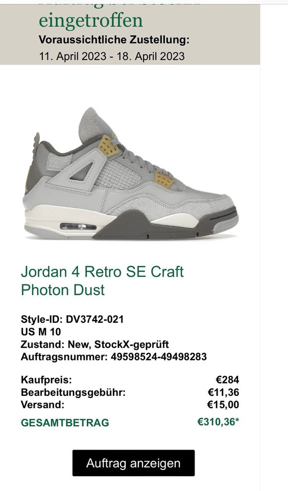 Air Jordan 4 Retro SE, Größe 44 in Düren