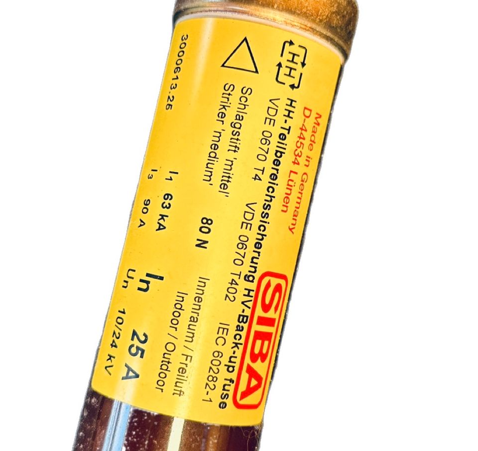 Siba HH-Sicherungseinsatz Teilbereichs-Sicherung 25A 10-24kV Fuse in Dresden