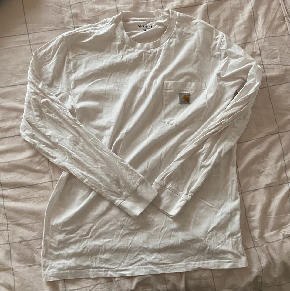 Carhartt Pocket Shirt Longsleeve Weiß XL in Fulda