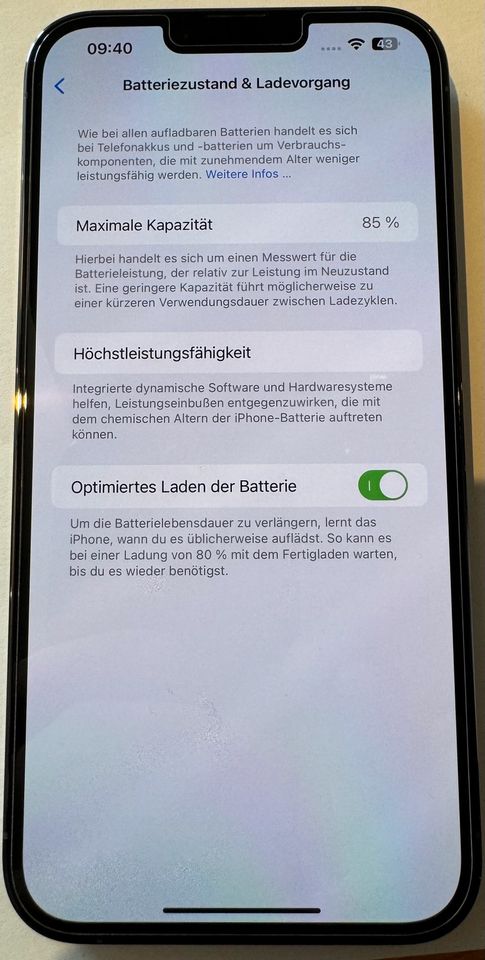 iPhone 13 Pro Max 1TB blau - top Zustand - mit Zubehör in Kaufbeuren