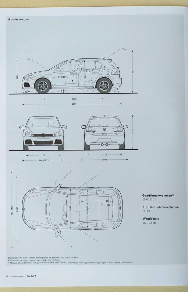 R - VW Golf VI NEU 2010 MJ 2011 Golf R 270 PS Typ 5K1 TSI 4MOTION in Heimsheim
