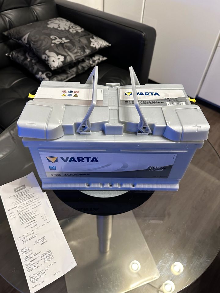 VARTA Silver Dynamic F18 Autobatterie 12V 85Ah 800A NEU! Garantie in München