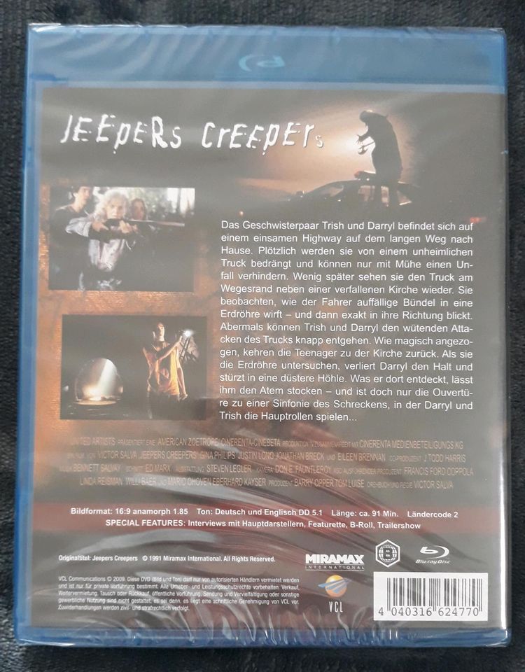 Jeepers Creepers 1 + 2 + 3 + 4 (Blu ray) Mediabook/ Amaray in Rodewisch