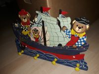 Kindergarderobe aus Holz, Schiff mit Bären Hessen - Ober-Ramstadt Vorschau