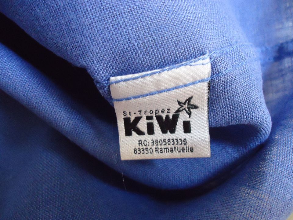 blaues Leinen Hemd von KiWi Saint Tropez Gr. 140 neuwtg. in Schortens