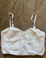 Hollister Oberteil Bralette Stickerei weiß M Niedersachsen - Uslar Vorschau