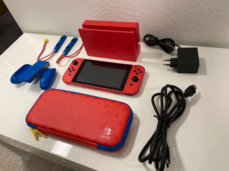 Nintendo Switch Mario Red & Blue Edition|inkl.Tasche|Anlieferung✅ in Viersen