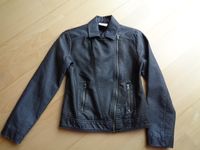 Kinderjacke schwarz Lederimitat Gr. 146 Bikerjake unisex Bayern - Partenstein Vorschau