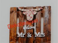 Welcome - Schild aus Holz für Hochzeit oder Feier Bayern - Roth Vorschau