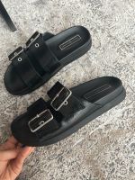 Tommy Hilfiger Echtleder Pantolette Sandalen Leder Badelatschen Münster (Westfalen) - Mauritz Vorschau