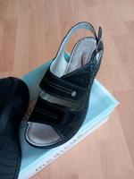 Damen Sandalen in Leder Gr.51/2 mit Klettverschluss Rheinland-Pfalz - Freisbach Vorschau