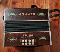 Hohner Erika Club-Model Ziehharmonika antik Akkordeon Bayern - Neusäß Vorschau