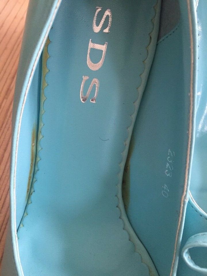 Neue Pumps/Damenschuhe von"SDS"in türkis-blau Größe 40 in Langewiesen