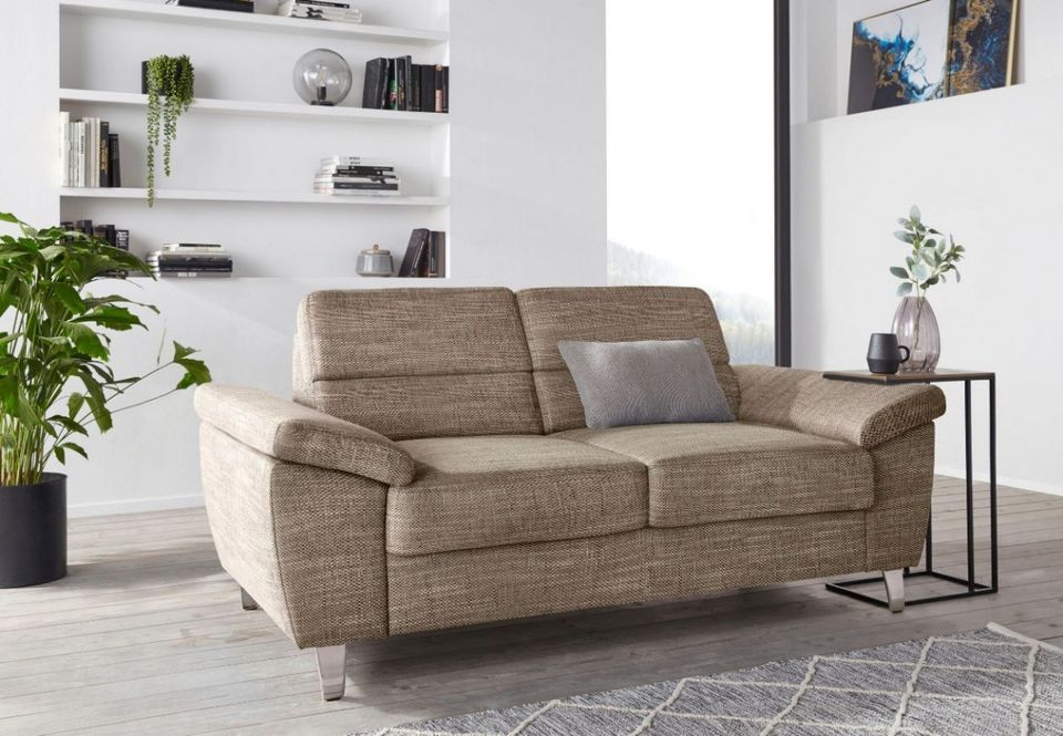 Sofa Couch 2-Sitzer Sorano, 168 cm Braun Neu ★Sofort Federkern in Hamburg