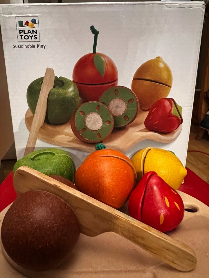 Schneide-Set Frucht/Früchte, Plan Toys, Kinder-Küche, Kochen,Holz in Köln