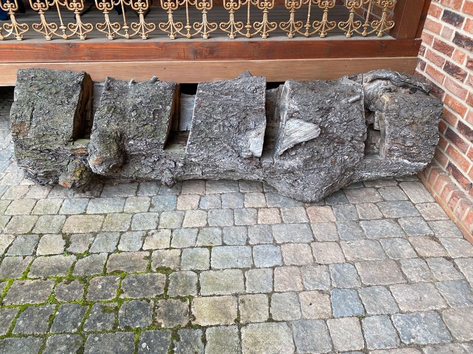 Fahrradständer Holz, Baumstamm, Vintage in Wistedt