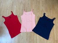 3 Tops als Set  Spaghettitop Sommer Gr. S blau rot Creme Wuppertal - Vohwinkel Vorschau