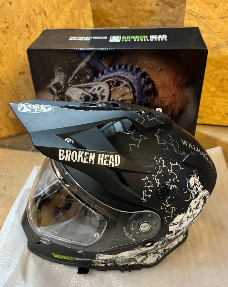 Motorradhelm Broken Head Fullgas Viking in Weiler bei Monzingen