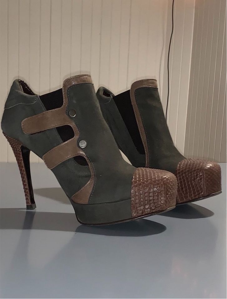 High Heels, getragen, Gr.41, Leder in Bad Salzungen