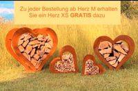 Edelrost Kaminholzregal Set, Gartendekoration Geschenkidee Niedersachsen - Emsbüren Vorschau