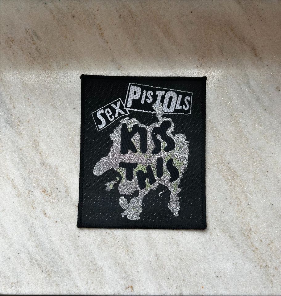 SEX Pistols Kiss This Rock Metal Patch Aufnäher Neuwertig in Schneeberg