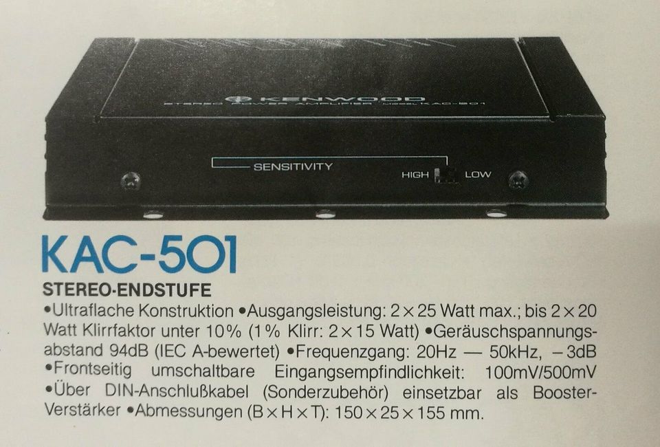 Kenwood KAC7200 und KAC501 Endstufe/Verstärker/Amplifier in Ehningen