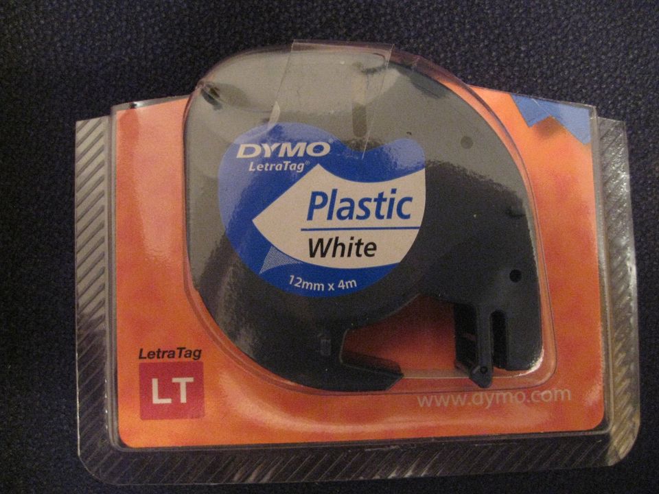 Dymo Plastic white 12 mm x 4 m Schriftband in Karlsfeld