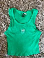 H&M Damen Mädchen geripptes Top tanktop bauchfrei grün  gr. m neu Bayern - Ergolding Vorschau