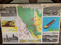 Schulwandkarte Köln NRW Kölner Tieflansbucht und Niederrhein retr Nordrhein-Westfalen - Nideggen / Düren Vorschau