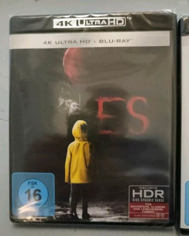 Stephen King es it Blu Ray 4k ultra HD Teil 1+2 neu ovp HDR in Zeuthen