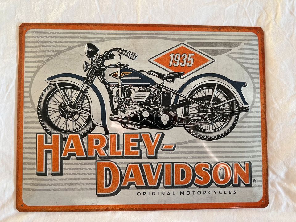 Metallschild Harley Davidson 40x30cm Neu ! in Tangstedt 