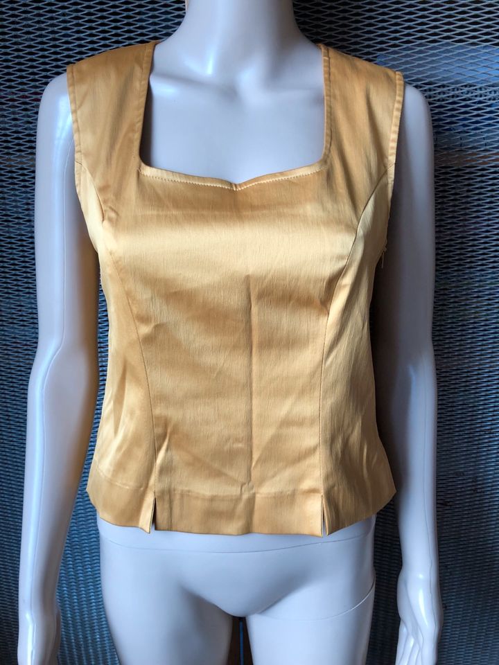 Lady K Vintage Satin Top Gold Korsage Elegant in Duisburg