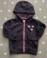 Hoddie Jacke dunkelblau Pink Mädchen 104 110 116 Herzen Bayern - Kempten Vorschau