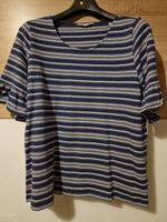 Kurzärmeliges Shirt blau/weiß gestreift Gr. 40/42 inkl. Versand Duisburg - Duisburg-Mitte Vorschau