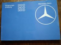 Bedienungsanleitung Mercedes Benz 200 240 300 D Nordrhein-Westfalen - Nümbrecht Vorschau