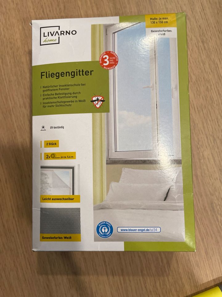 Fliegengitter 130cm x 150cm, NEU, Livarno, Insektenschutz Fenster in Glinde