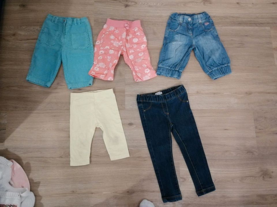 Gr. 86 92 je 1€ shorts  Hose Mädchen baby Kleidung kind Leggins in Hamburg