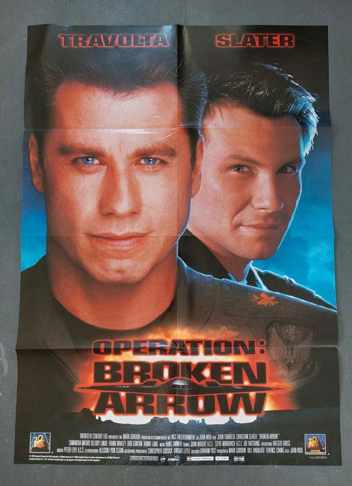 John Travolta Poster Operation Broken Arrow Filmplakat A1 Slater in Lauda-Königshofen