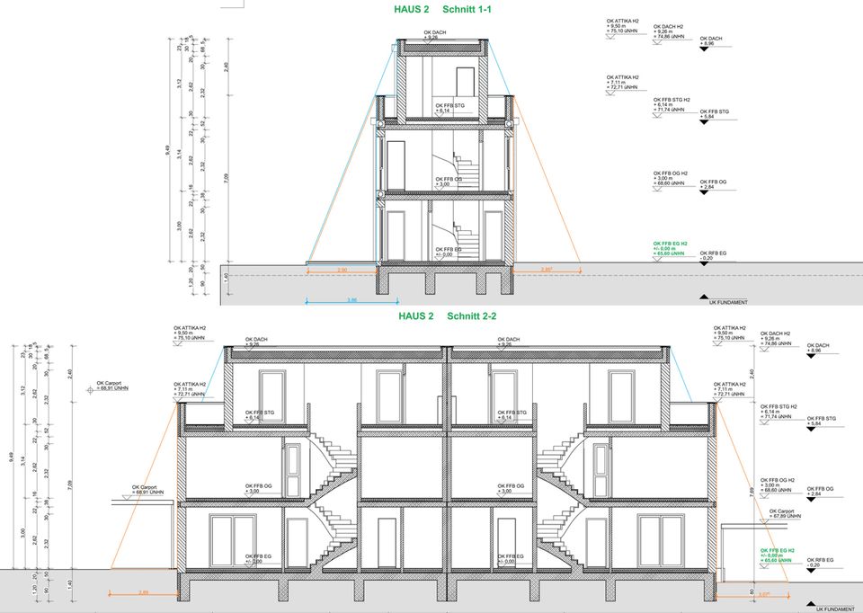 SANKT AUGUSTIN 4 NEUBAU DOPPELHAUSHÄLFTEN Nähe HIT, REWE, ALDI ruhig, zentral 128 m² bis 142 m² Wfl. in Sankt Augustin