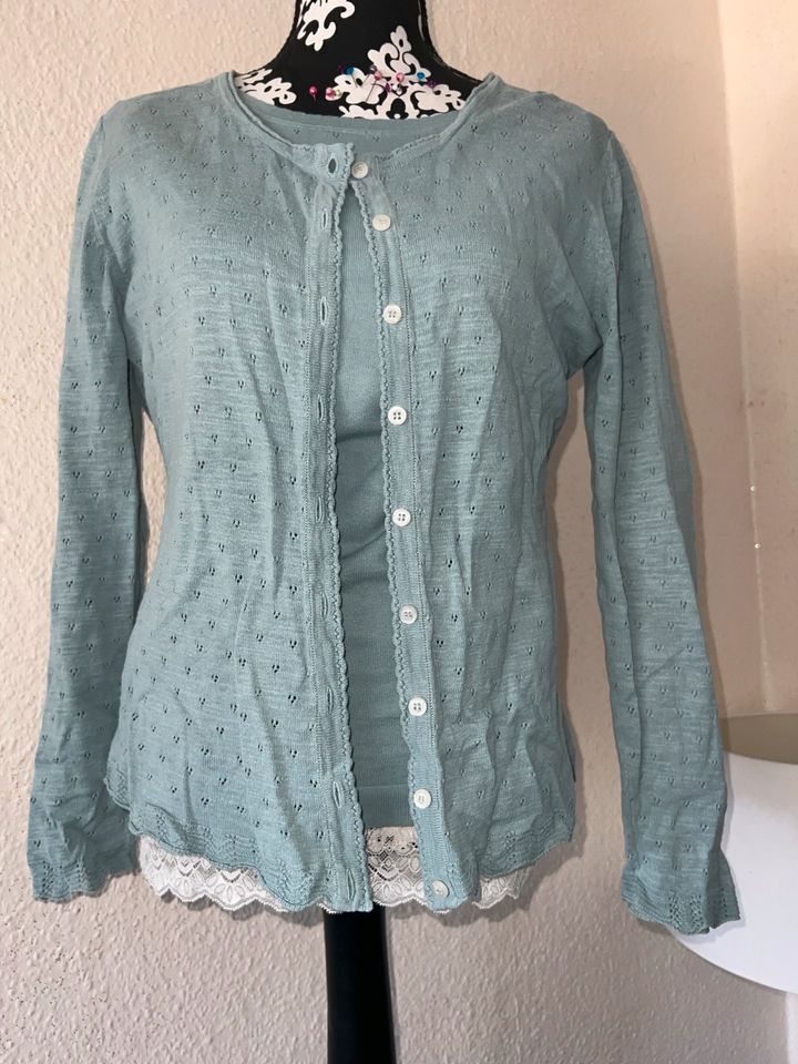 Sorgenfri Seiden Pullover Sky 40 42 passende Strickjacke sep❗️ in Frankfurt am Main