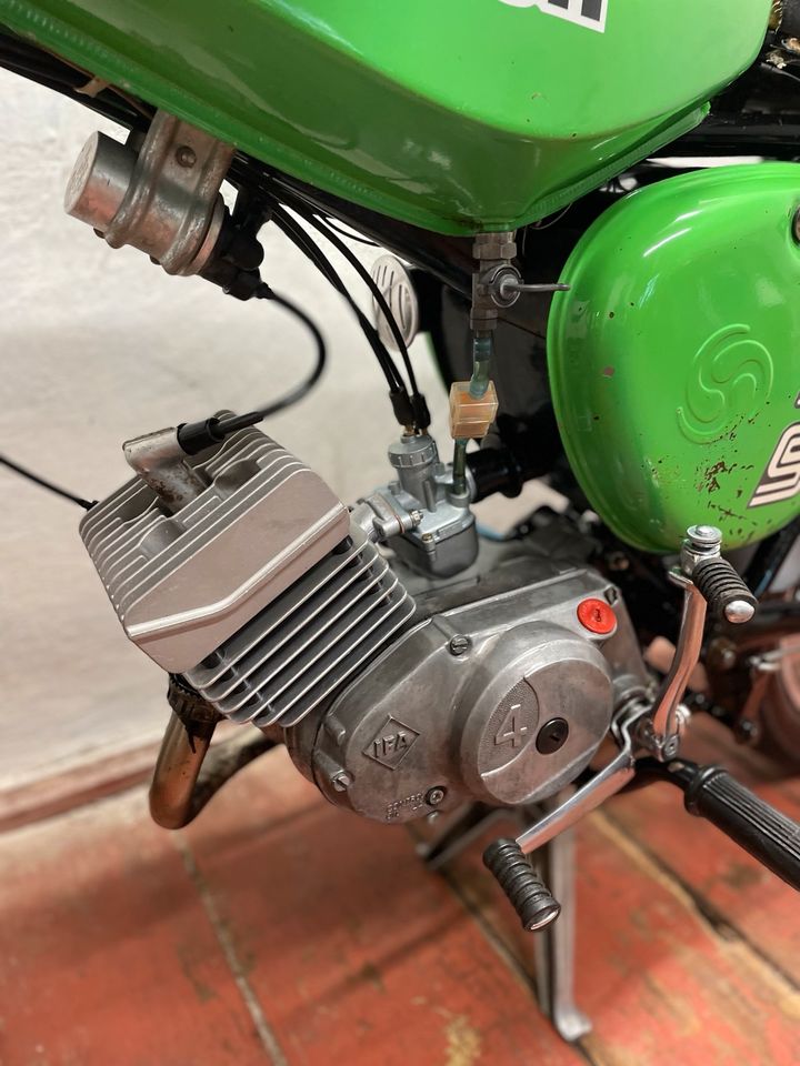 Simson S51 Elektronik 4Gang Saftgrün Originallack KBA Papiere in Werdau