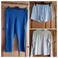 Sporthose/ Laufhose Tights pertol blau  Short & Shirt gratis 42/L Baden-Württemberg - Neuenburg am Rhein Vorschau