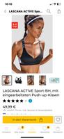 Lascana Sport Push Up BH, Gr. 70 D, schwarz Hessen - Einhausen Vorschau