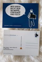 Postkarte Bremerhaven Spruch Schiffe Container Fisch Schwachhausen - Gete Vorschau