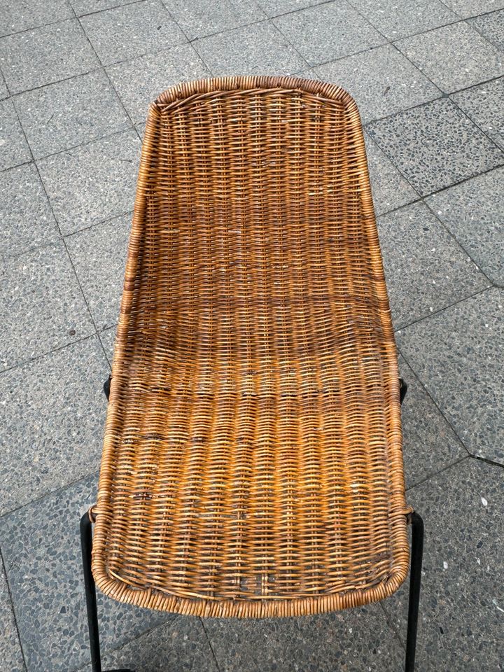 Vintage Wicker Stuhl Chair Korb Mid Century Gian Franco Legler in Berlin